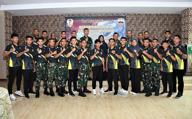 Pangdam IBB Kirim 22 Atlet Ikuti Open Tournament Pencak Silat Piala Kasad I 2023