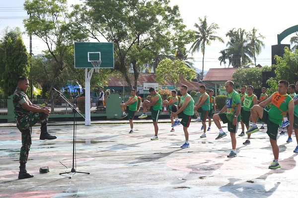 Prajurit Kodim 0309Solok Melaksanakan Tes Garjas Periodik I Tahun 2023