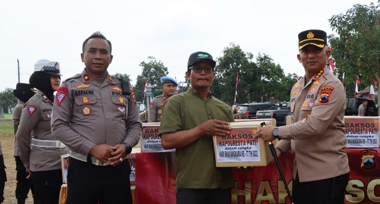 Hari Bhayangkara ke-77, Polresta Pati Baksos Pembuatan Sumur Artesis