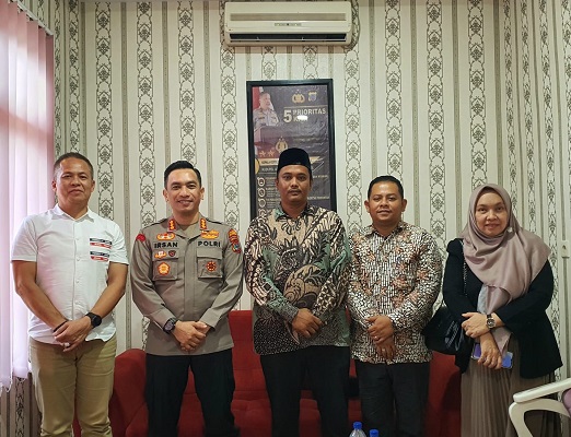 Kapolresta Deli Serdang Menerima Kunjungan Komisioner Bawaslu Kabupaten Deli Serdang yang Baru