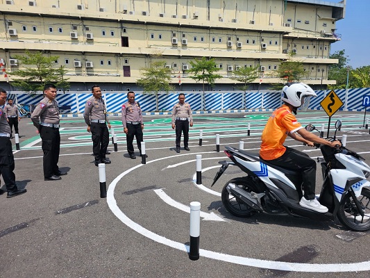 Uji Praktik SIM Satpas 1436 Polresta Pati Dicek oleh Tim Supervisi Ditlantas Polda Jateng