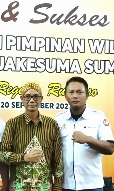 Ketua DPD SPRI Sumut Burju Simatupang ST. SH. Menghadiri Pelantikan Pimpinan Wilayah Pengurus Pena Pujakesuma Sumut