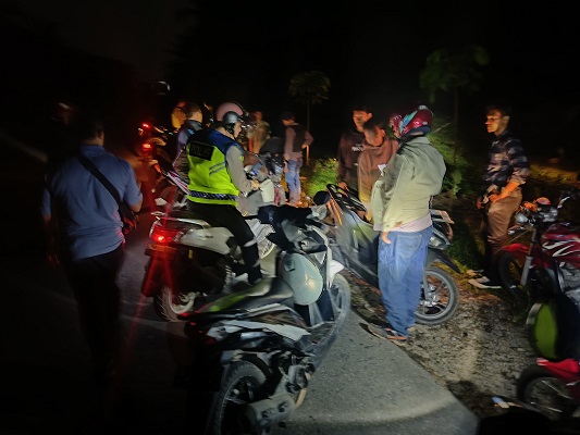 Cegah Geng Motor, TNI-Polri dan Trantib Menggelar Patroli Malam 
