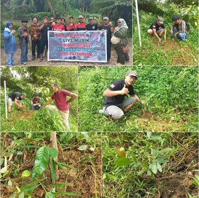 Ormas Oi Medan Rayakan HUT Ke-21 Tanam Bibit Pohon Sepanjang Das Sungai Ajibaho