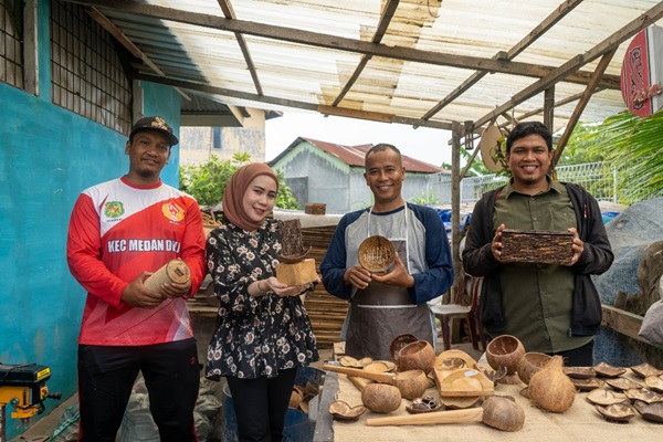 Pondok Kelapa Coco and Art, UMKM Medan yang Memanfaatkan Limbah untuk Handycraft