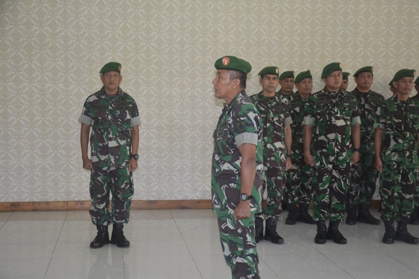 Korps Raport Pindah Satuan Perwira Kodim Dipimpin oleh Dandim 0724Boyolali 