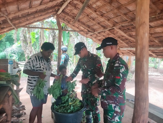 Wujudkan Stabilitas Keamanan di Perbatasan yang Kondusif dengan Menjalin Komunikasi Hubungan Kekeluargaan yang Baik