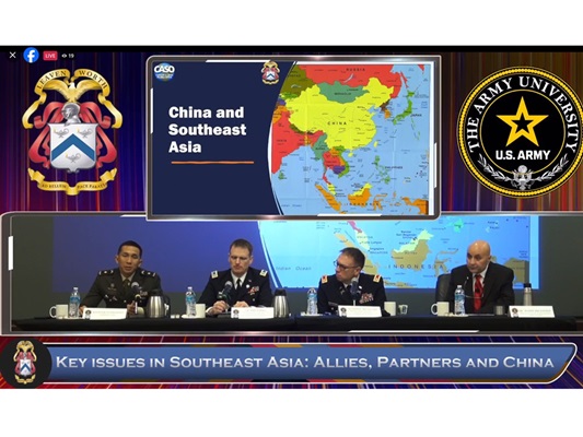 Perwira Muda TNI-AD Mempersembahkan Perspektif Indonesia dalam Diskusi Panel Isu Strategis Kawasan Asia Tenggara 