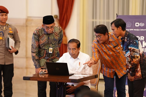 Presiden Jokowi Melapor SPT Tahunan Orang Pribadi Tahun Pajak 2023