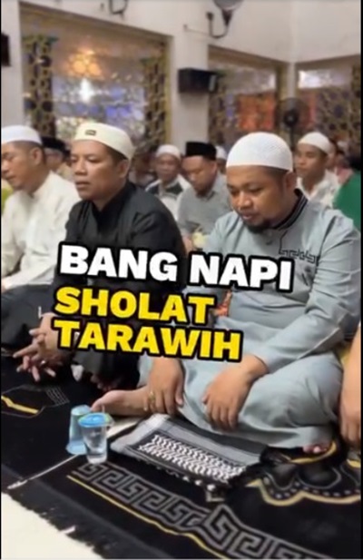 Sholat Tarawih Berjamaah Warga Binaan Rutan Kelas I Medan