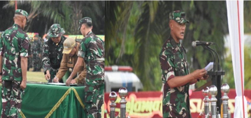 Mayjen TNI Erwin Djatniko Selaku Inspektur Jenderal TNI-AD Menutup TMMD Ke-119 Tahun 2024 di Siak