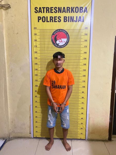 Dapatkan Informasi dari Masyarakat, Diduga Bandar Narkoba di Binjai Barat Ditangkap Polres Binjai