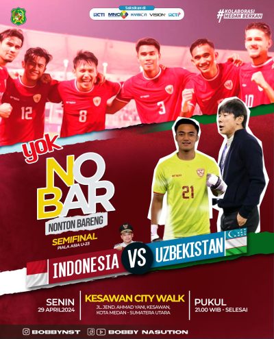 Bobby Nasution Mengajak Warga Medan Nobar Timnas di Kesawan