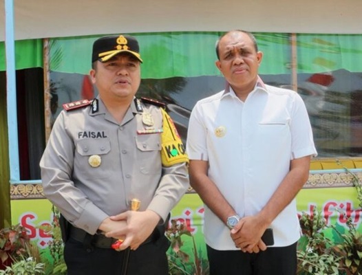 Kapolres Langkat Meninjau Kembali Pos pelayanan Operasi Ketupat Toba 2024