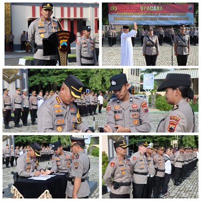 Kapolresta Pati Menggelar Sertijab Kabag SDM dan Kasat Binmas