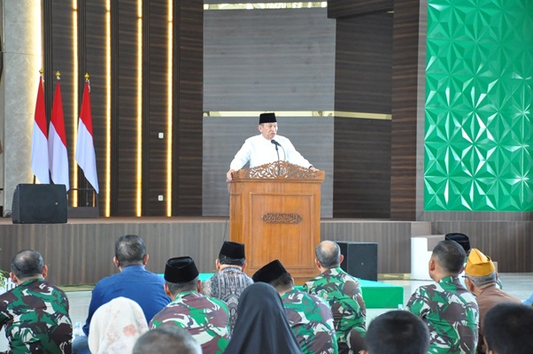 Peringati HUT Ke-65 Korem 031WB Menggelar Doa Bersama di Auditorium Kaharuddin Nasution