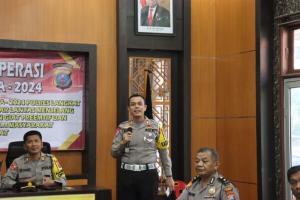 Sat Lantas Polres Langkat Memprioritaskan Kecamatan Tanjung Pura Guna Antisipasi Kemacetan Saat Mudik
