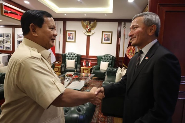 Kunjungan Kehormatan Menlu Singapura Diterima oleh Menhan Prabowo