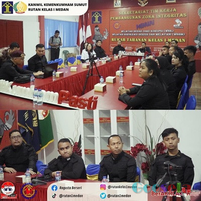 Rutan 1 Medan Menerima Kunker Direktur Pelayanan Tahanan dan Anak dan Pengelolaan Basan Barang Direktorat Jenderal Pemasyarakatan