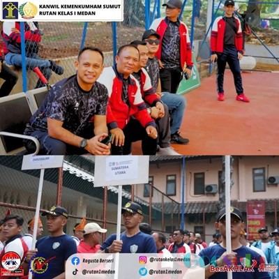 Gelorakan Semangat Pengayoman, Ketua POP Sumut Menghadiri Acara Pembukaan Turnamen Tenis Lapangan Pengayoman Open Tahun 2024