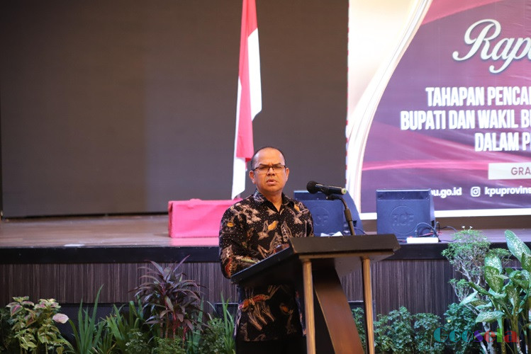 KPU Sumut dengan KPU KabKota se-Sumut Rakor Tahapan Pencalonan Gubernur dan Wagub, Bupati dan Wabup serta Walikota dan Wawali dalam Pilkada Serentak 2024 