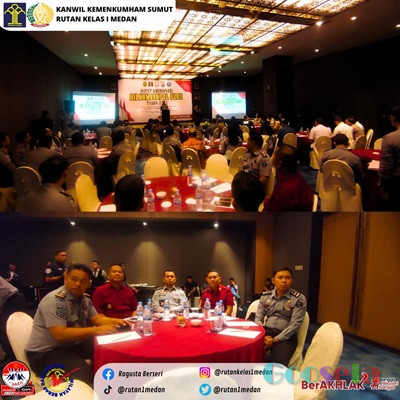 Rutan Kelas I Medan Menghadiri Pembukaan Rapat Dilkumjakpol Plus Tahun 2024