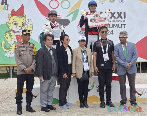 Duet Kakak-Adik Akbar Maulana dan Akbar Kurniawan dari DKI Jakarta Cemerlang di Cabor Berkuda