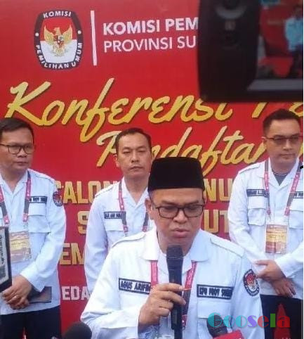 KPU Resmi Buka Pendaftaran Pencalonan Gubernur dan Wakil Gubernur Sumut Periode 2024-2029