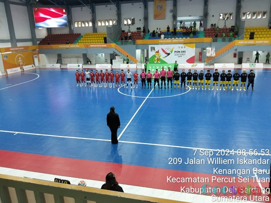 Semi Final Futsal PON XXI, Polda Sumut Semangat Sportivitas dan Fair Play Harus Tetap Terjaga (2)