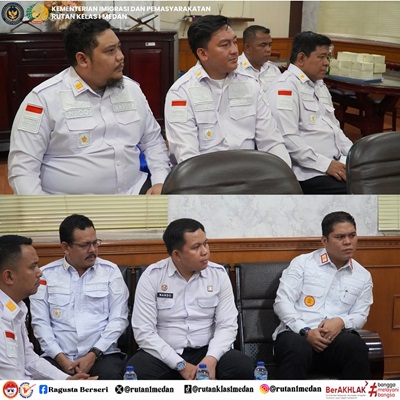 Penguatan Kinerja Pemasyarakatan Kakanwil Ditjenpas Sumut Memberikan Arahan di Rutan Kelas I Kota Medan