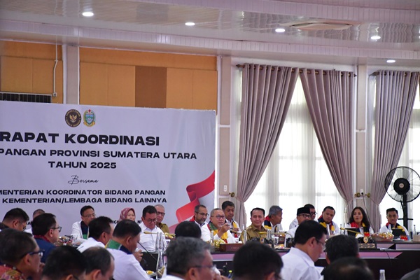 Bupati Samosir Menghadiri Rapat Koordinasi Bidang Pangan yang Dibuka Menko Pangan