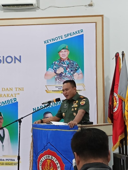 Pangdam IBukit Barisan TNI dan Mahasiswa Merupakan Salah Satu Faktor Penting dalam Terjalinnya Pembangunan Nasional