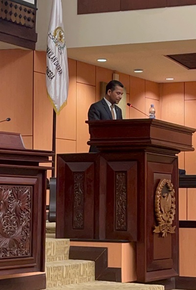 Azhari Cage Menyampaikan Persoalan Banjir Aceh Utara di Sidang Paripurna DPD RI