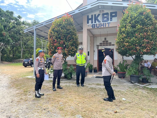 Kapolres Samosir Menjamin untuk Kenyamanan Ibadah Kenaikan Yesus Kristus 2025