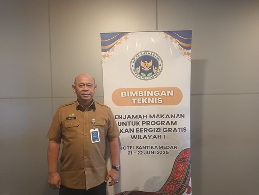 BGN RI Laksanakan Kegiatan Bimtek Penjamah Makanan untuk Program Makan Bergizi Gratis Wilayah I di Hotel Santika Medan