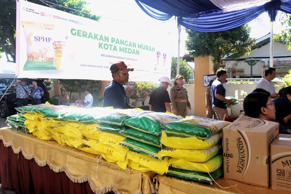 Pemko Medan Gelar Gerakan Pangan Murah, Beras Hanya Rp11.600kg