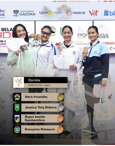 INKAI Kembali Dominasi Cabor Karate PON Beladiri Tahun 2025