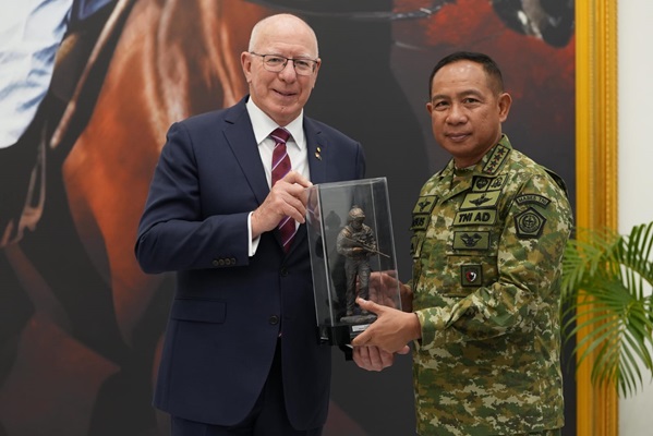 Panglima TNI dan Eks Gubernur Jenderal Australia Perkuat Sinergi di Bidang Pertahanan