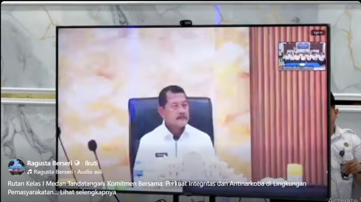 Rutan Kelas I Medan Teken Komitmen Bersama Wujudkan Zona Integritas dan Bebas Narkoba