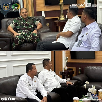 Kalapas Binjai Jalin Silaturahmi ke Kodim 0203LKT untuk Perkuat Stabilitas dan Ketertiban