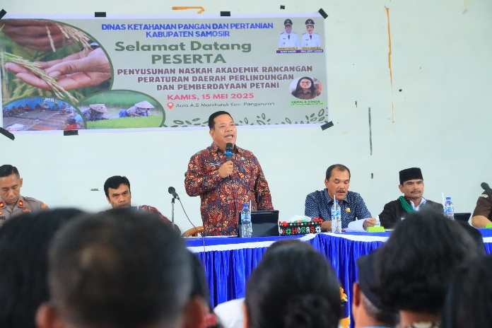 Pemkab Samosir Siapkan Naskah Akademik Ranperda Perlindungan dan Pemberdayaan Petani