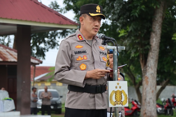 Polres Binjai dan Sejumlah Instansi Gelar Apel Pasukan Operasi Lilin Toba 2025