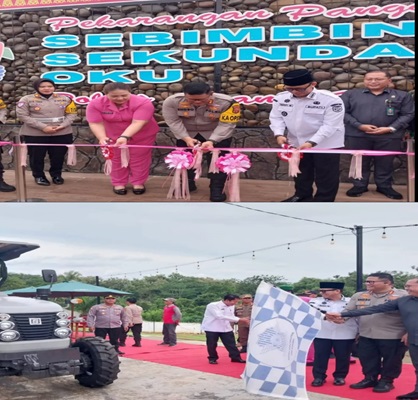 Kapolres OKU Bersama Forkopimda Resmikan Taman SSO Polres OKU