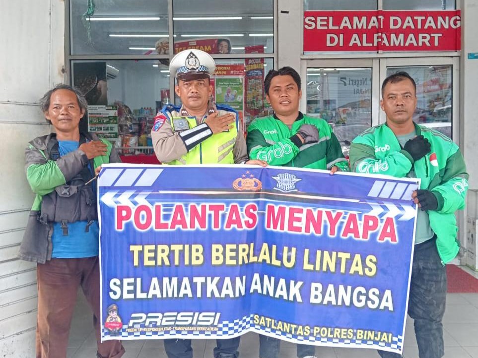 Program “Polantas Menyapa” Dimanfaatkan Satlantas Binjai untuk Tingkatkan Kesadaran Masyarakat Akan Keselamatan Lalu Lintas