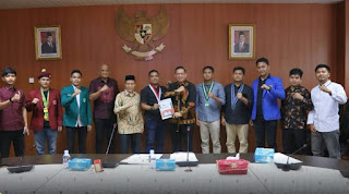Kelompok Mahasiswa Tergabung Cipayung Plus Kunjungi DPRD Kota Medan