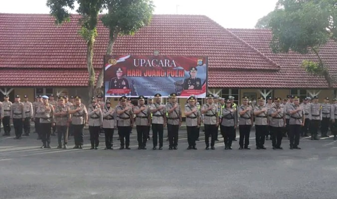 Polres Binjai Gelar Upacara untuk Peringati Hari Juang Polri