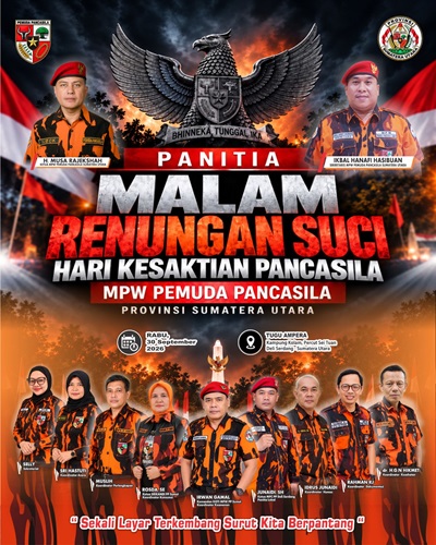 MPW Pemuda Pancasila Sumut Kobarkan Semangat Kebangsaan Lewat Malam Renungan Suci
