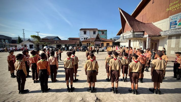 Bupati Taput Melepas Kontingen Pramuka Menuju Jambore Daerah Sumut 2026
