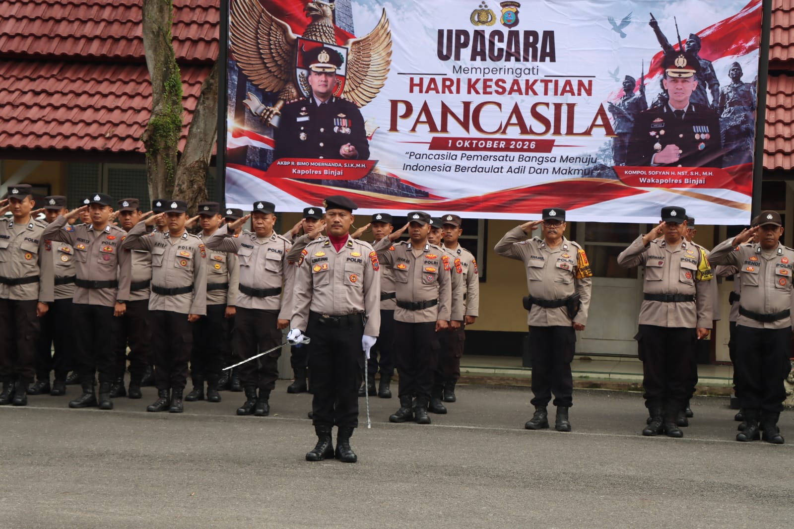Peringati Hari Kesaktian Pancasila 2026, Kapolres Binjai Pimpin Upacara